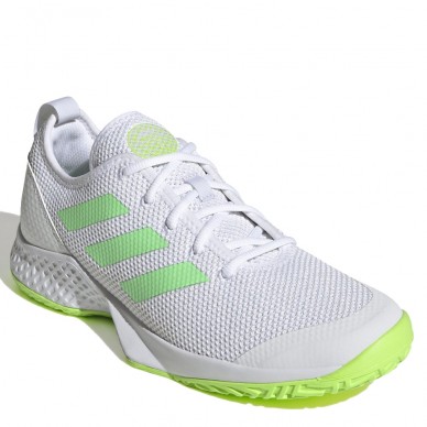 Zapatillas Adidas Courtflash M white beam solar green 2022