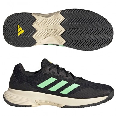 Zapatillas Adidas GameCourt 2 M core black beam green yellow 2022