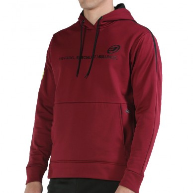 Sudadera Bullpadel Lipis vino burdeos