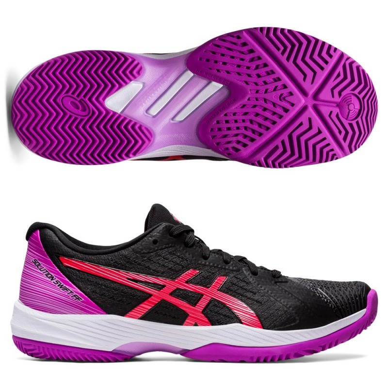 Asics Solution Swift Padel black pink - más ancha - de