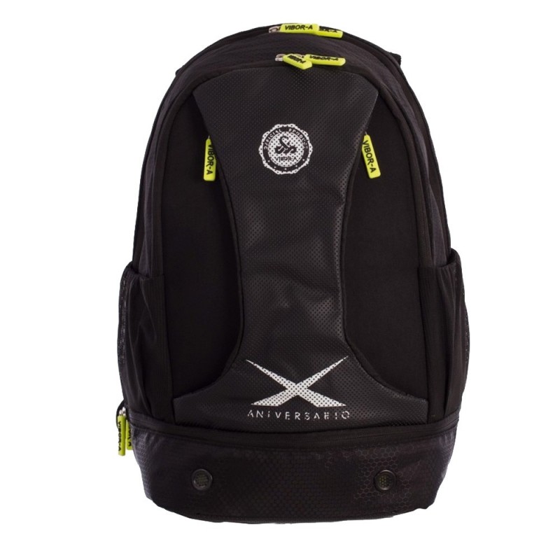 Mochila Vibora X Aniversario negro amarillo fluor