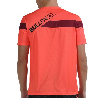 Camiseta Bullpadel Cojin coral fluor