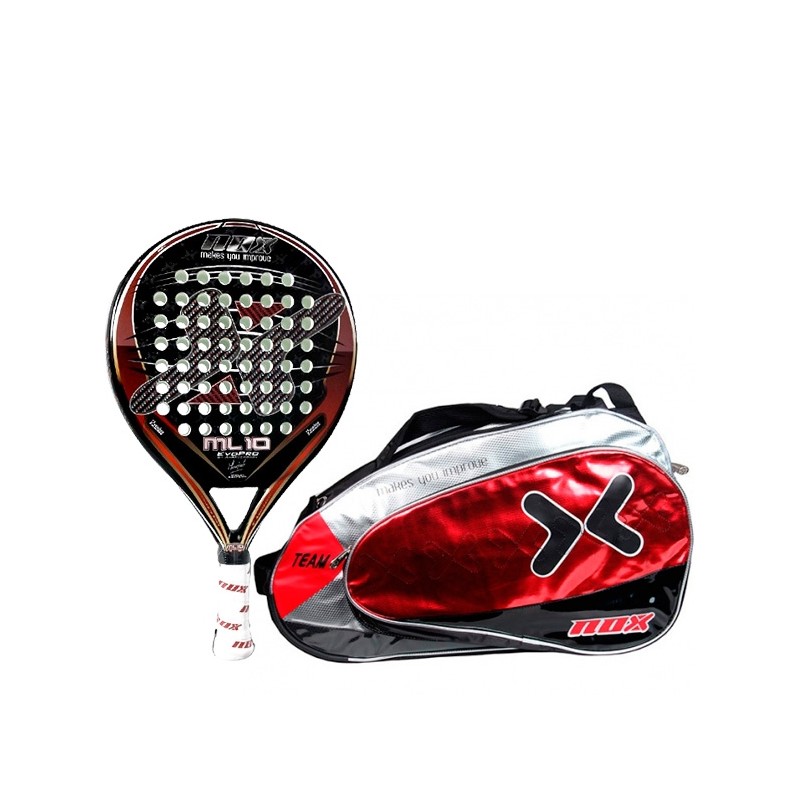 Pack nox Pala ML10 5 Aniversario + Paletero Team Rojo Pack nox Pala ML10 5 Aniversario + Paletero Team Rojo