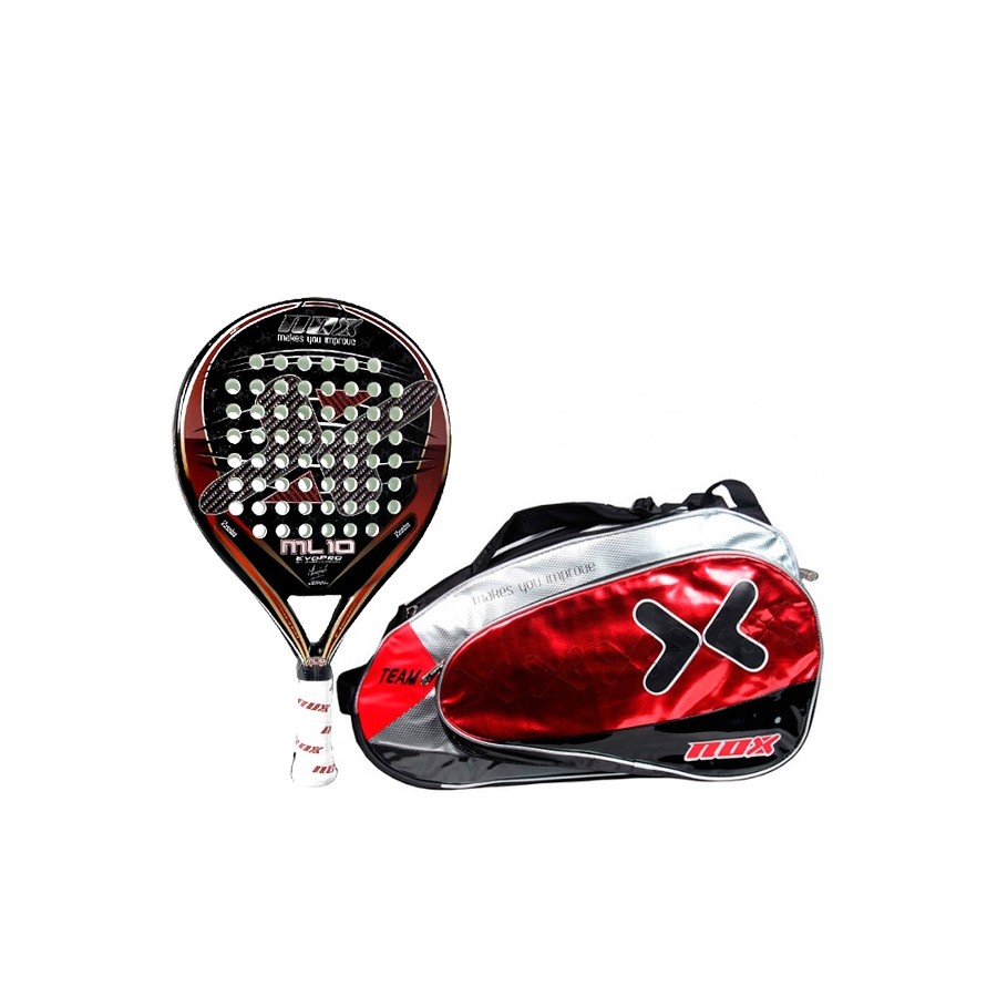 Pack nox Pala ML10 5 Aniversario + Paletero Team Rojo