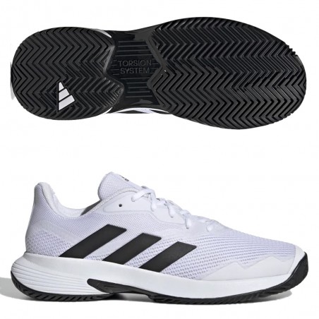 Prisión Perforar Planificado Adidas Courtjam Control M white core black - Suela Adiwear - Zona de Padel