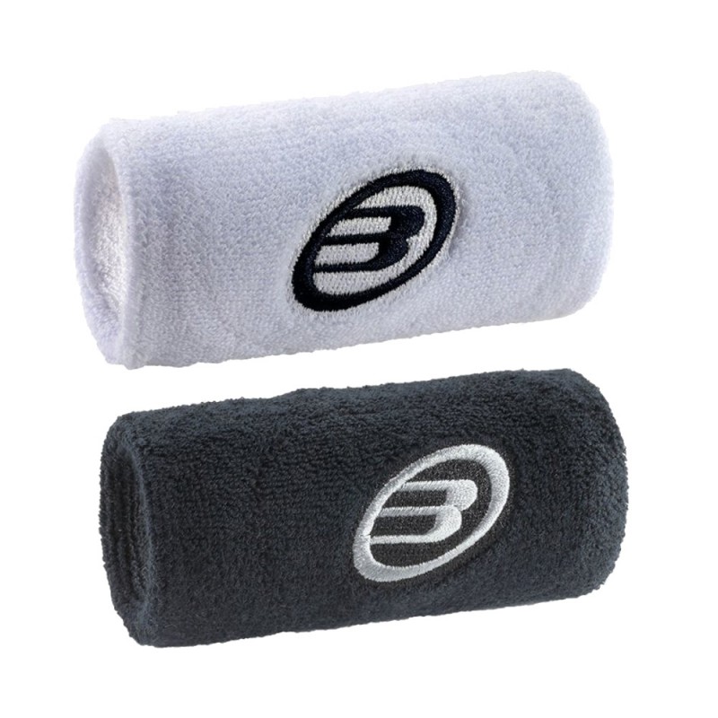 Muñequeras Bullpadel BPMU224 FW blanco negro Muñequeras Bullpadel BPMU224 FW blanco negro