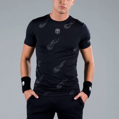 Camiseta Hydrogen Flames Tech Tee negra