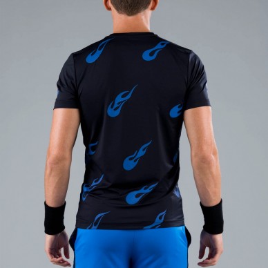 Camiseta Hydrogen Flames Tech Tee negra azul