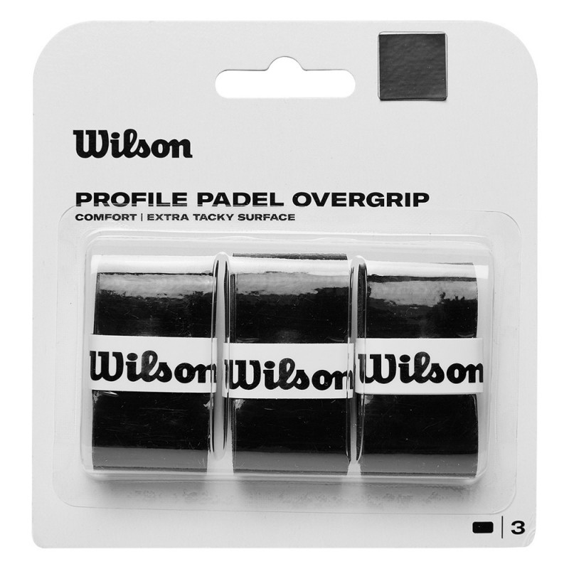 Overgrip Wilson Profile Padel negro x 3