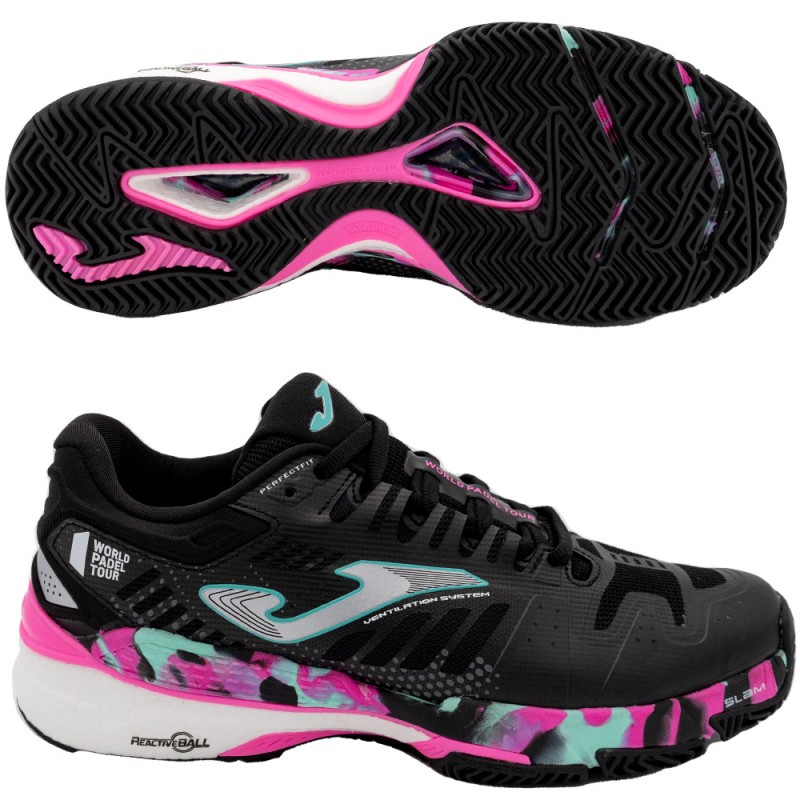 Zapatillas Joma T.SLAM LADY 2201 negro fucsia