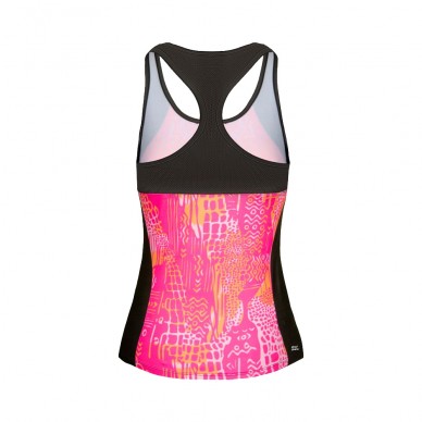 Camiseta Bidi Badu Yaka Tech Tank rosa gris