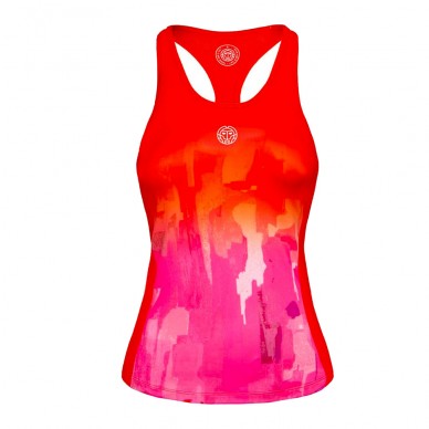 Camiseta Bidi Badu Yaka Tech Tank rojo rosa