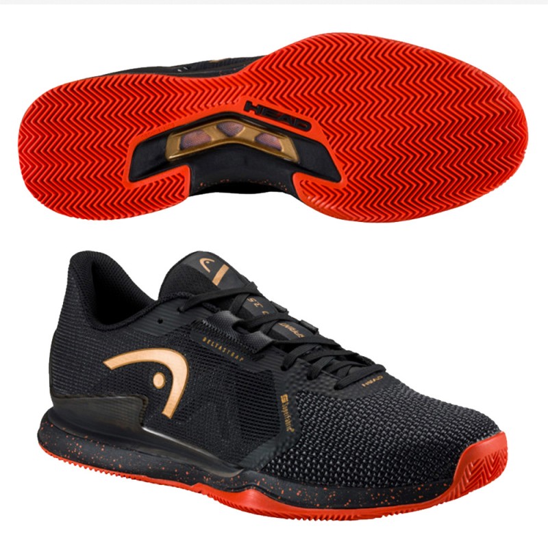 Zapatillas Head Sprint Pro 3.5 SF Clay negro naranja Zapatillas Head Sprint Pro 3.5 SF Clay negro naranja