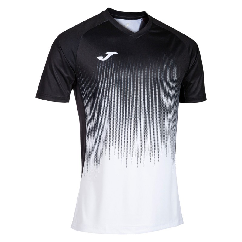 Camiseta Joma Tiger IV blanco negro Camiseta Joma Tiger IV blanco negro