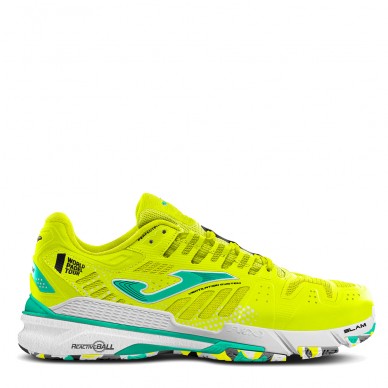 Zapatillas Joma T.SLAM LADY 2209 amarillo fluor turquesa