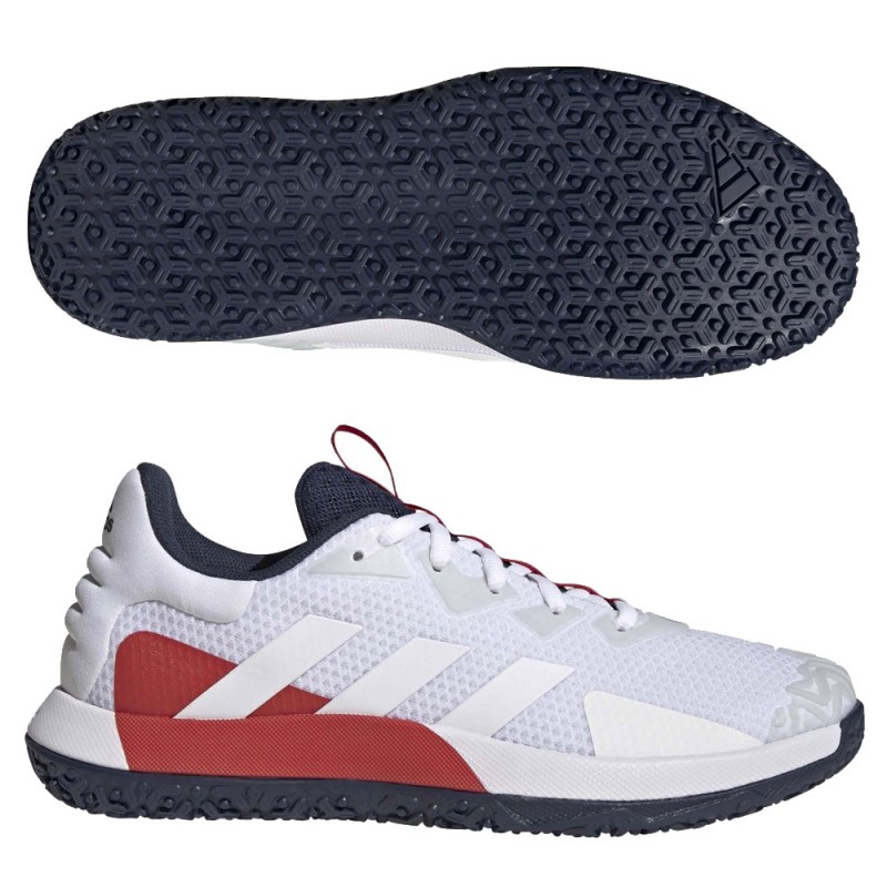 Zapatillas Adidas SoleMatch Control M OC blanco rojo Zapatillas Adidas SoleMatch Control M OC blanco rojo