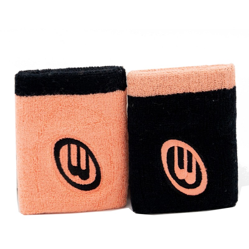 Muñequeras Bullpadel BPMU-22N rosa negro Muñequeras Bullpadel BPMU-22N rosa negro