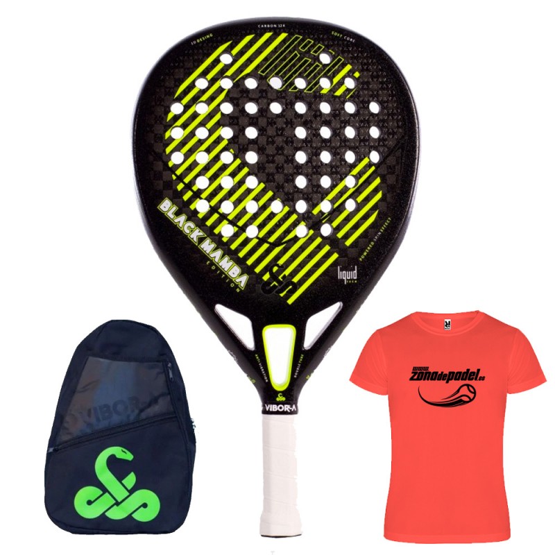 Vibora Black Mamba Liquid 2023 - tejido carbono 12k - Zona de Padel