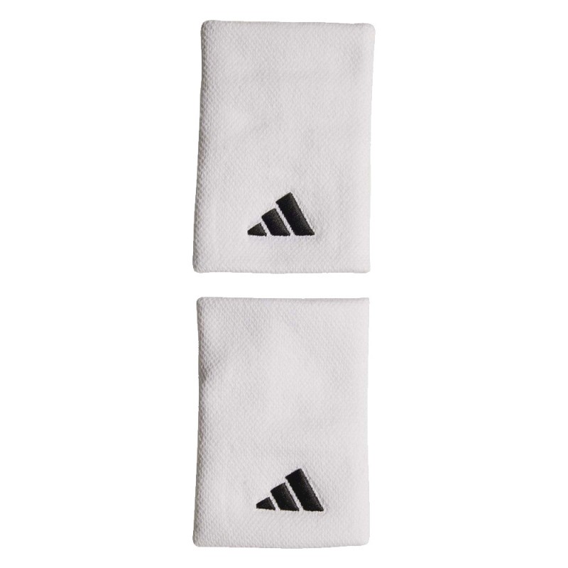 Muñequeras Adidas Tennis L blanco negro