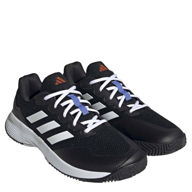 Zapatillas Adidas Gamecourt 2 M Core negro blanco - Suela clay - Padel