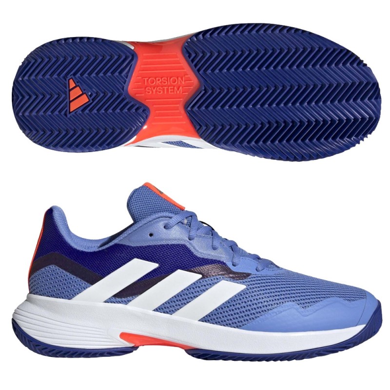 Trampas cable entonces Adidas Courtjam Control M Clay azul negro - Zona de Padel