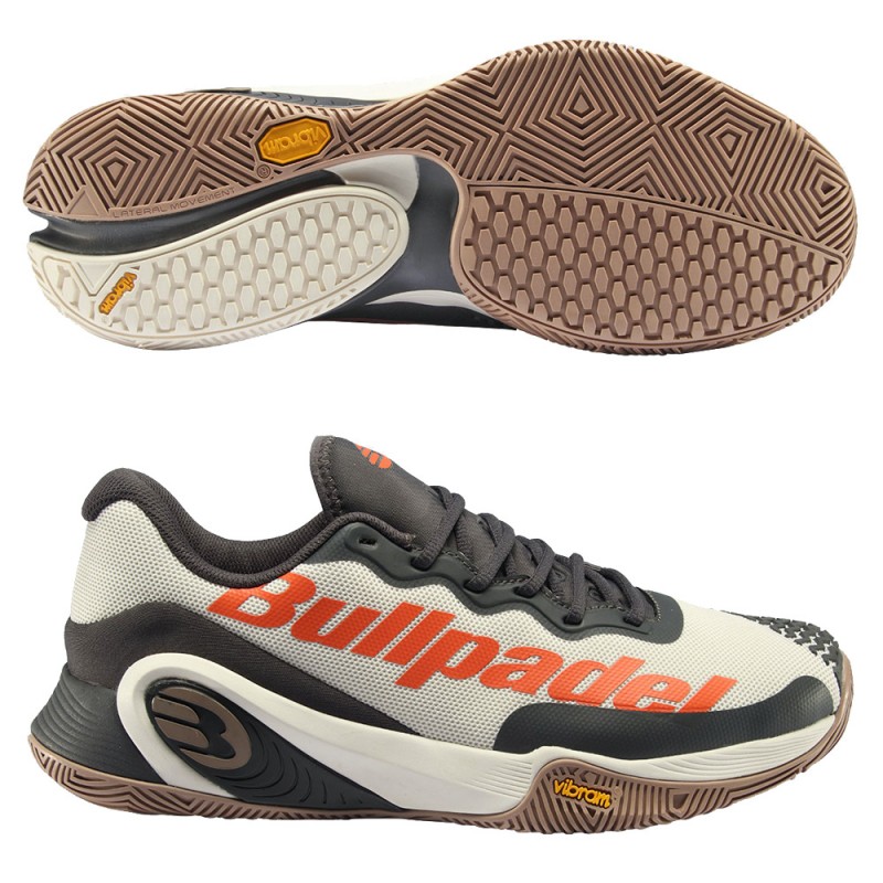 Zapatillas Bullpadel Hack Vibram 23V blanco