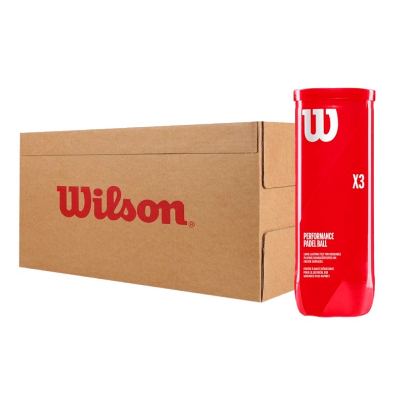 Cajón Pelotas Wilson Performance Padel 24 x 3 Cajón Pelotas Wilson Performance Padel 24 x 3