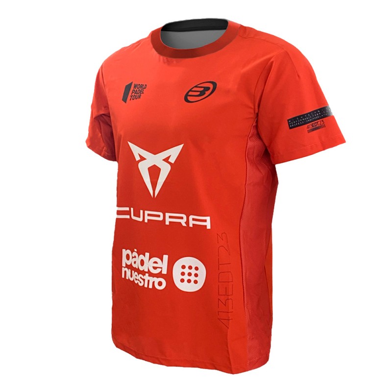 Camiseta Bullpadel Odeon Fede Chingotto paprica