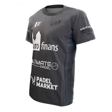 Camiseta Bullpadel Odeon Martin Di Nenno negra