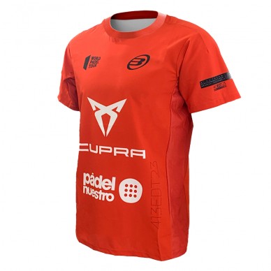 Camiseta Bullpadel Aires naranja vigore - Zona de Padel