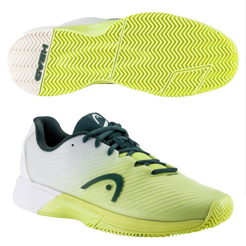 Zapatillas Head Revolt Pro 4.0 Clay light green white 2023