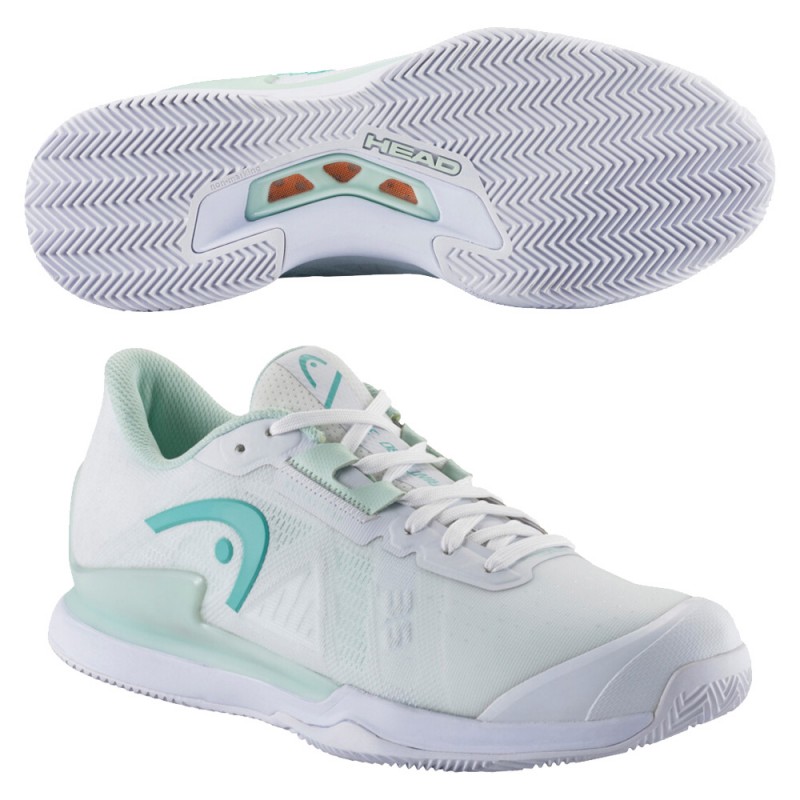Zapatillas Head Sprint Pro 3.5 Clay white aqua 2023 Zapatillas Head Sprint Pro 3.5 Clay white aqua 2023