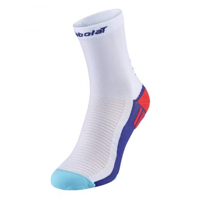 Calcetines Babolat padel Mid Calf Socks blanco azul