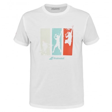 Camiseta Babolat Padel Cotton Tee Men blanca