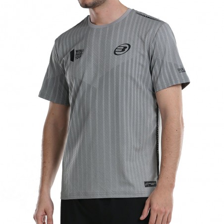 Camiseta Bullpadel Limbo gris en poliester - Zona de Padel