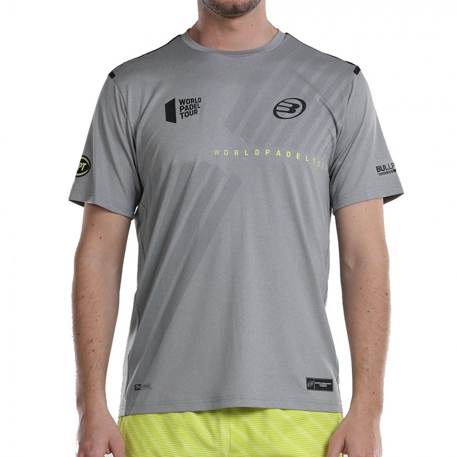 Camiseta Bullpadel Logro gris medio - Ligera - Zona de Padel