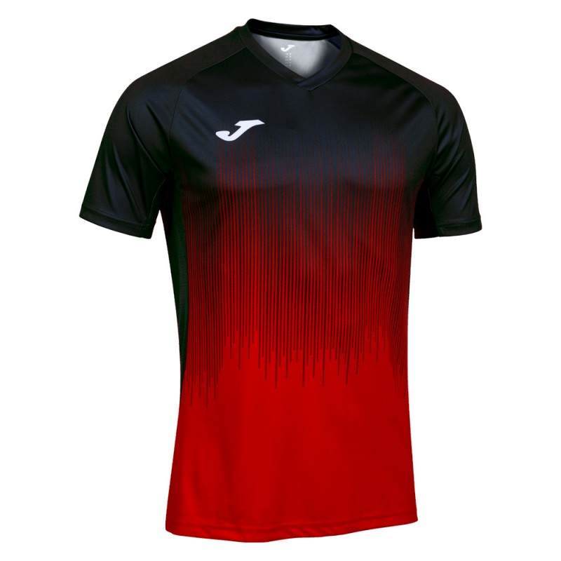 Camiseta Joma Tiger IV rojo negro Camiseta Joma Tiger IV rojo negro