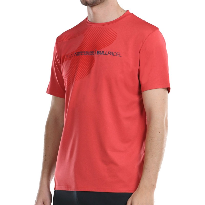 Camiseta Bullpadel Aires cereza vigore Camiseta Bullpadel Aires cereza vigore
