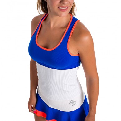 Camiseta BB Fosil blanca y azul