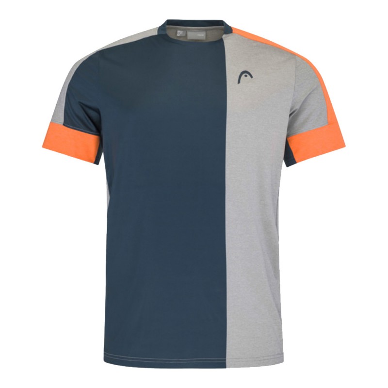 Camiseta Head Padel Tech grey orange