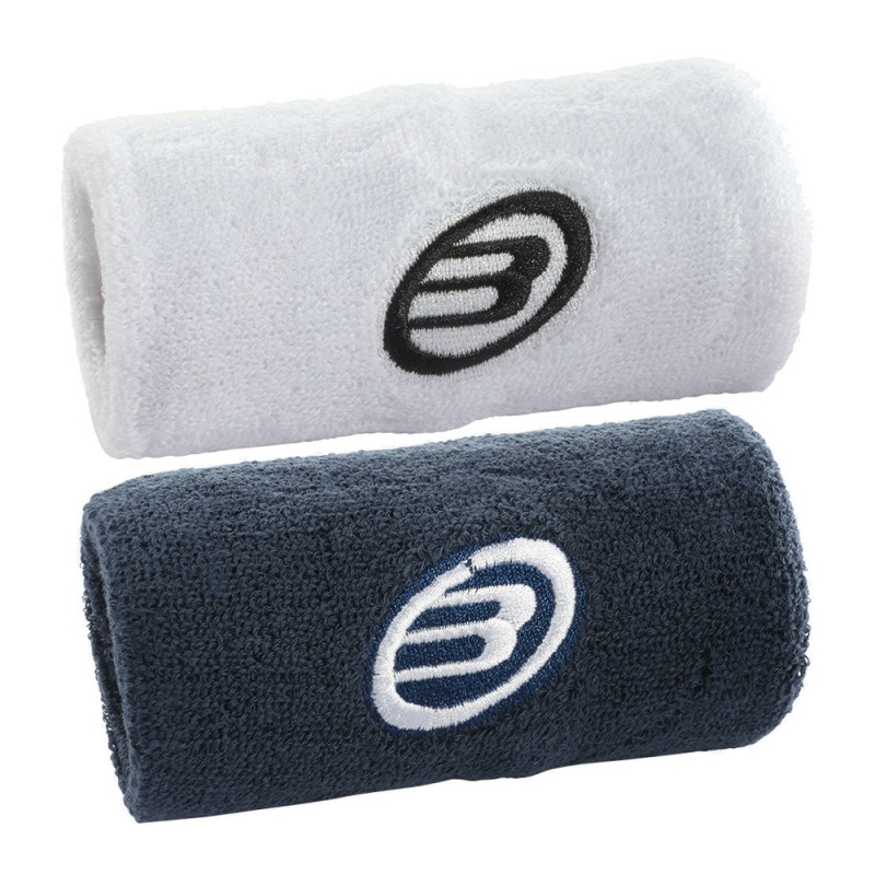Muñequeras Bullpadel BPMU233 blanco azul Muñequeras Bullpadel BPMU233 blanco azul