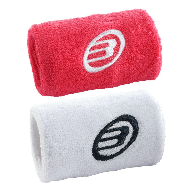 Muñequeras Bullpadel BPMU2305 frambuesa blanco Muñequeras Bullpadel BPMU2305 frambuesa blanco