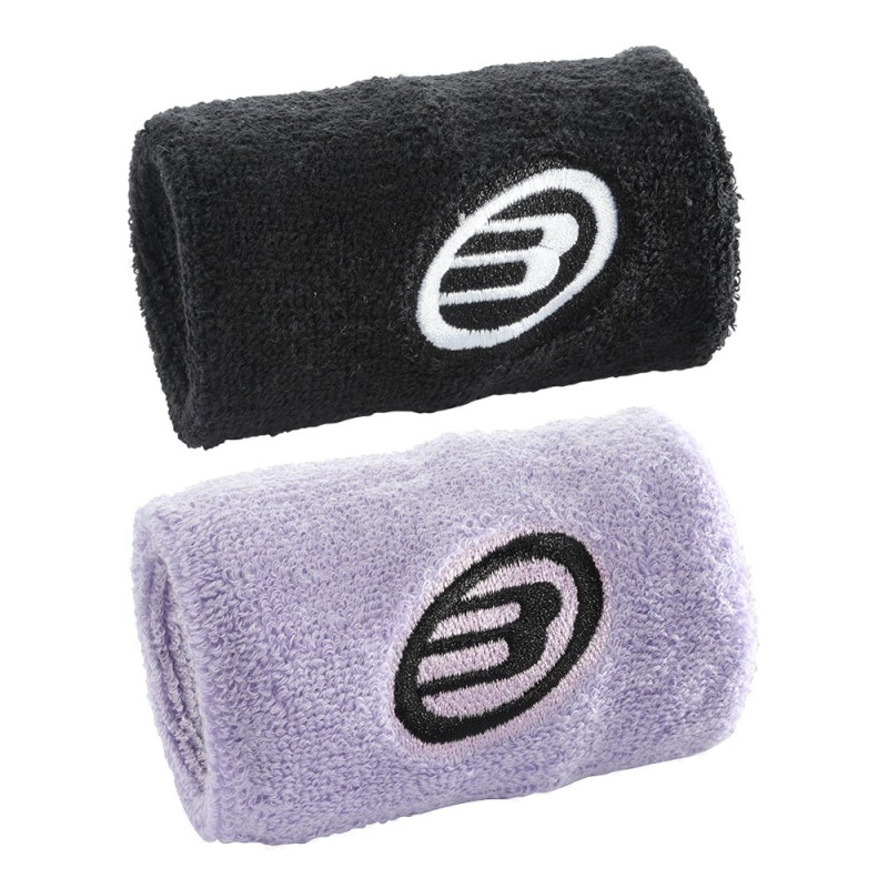 Muñequeras Bullpadel BPMU2305 negro malva Muñequeras Bullpadel BPMU2305 negro malva