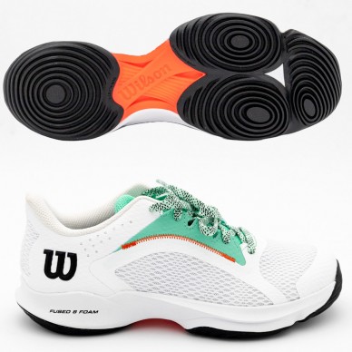 Zapatillas Wilson Hurakn 2.0 W white biscay green 2023