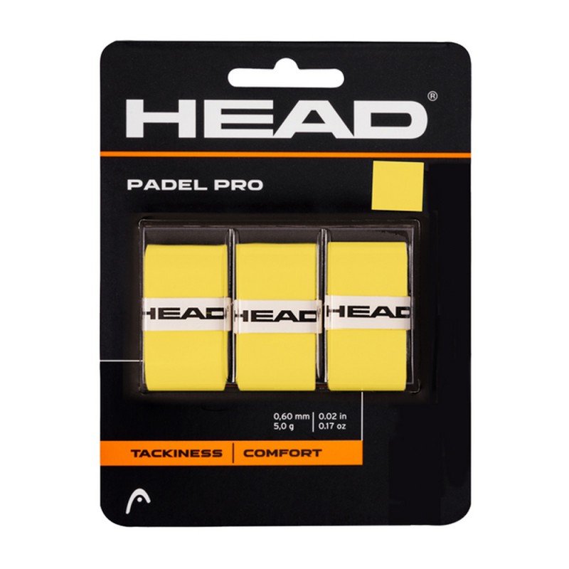 Overgrip Head Padel Pro 3 Pack amarillo