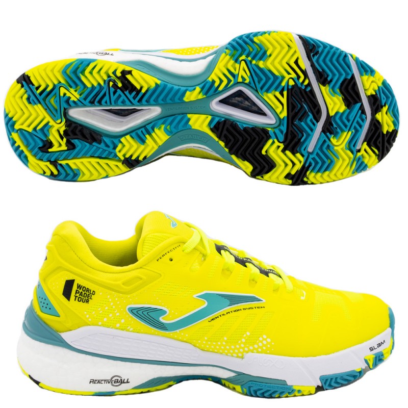 Zapatillas Joma T.SLAM LADY 2209 amarillo fluor turquesa Zapatillas Joma T.SLAM LADY 2209 amarillo fluor turquesa