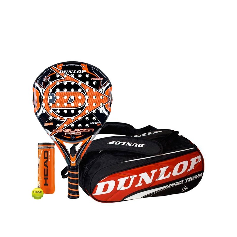 Pack Dunlop Revelation Pro + Paletero Pro Team Pack Dunlop Revelation Pro + Paletero Pro Team