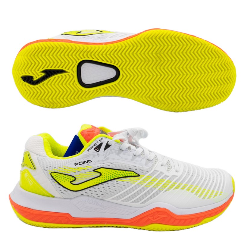 Zapatillas Joma Point 2102 blanco naranja flúor Zapatillas Joma Point 2102 blanco naranja flúor