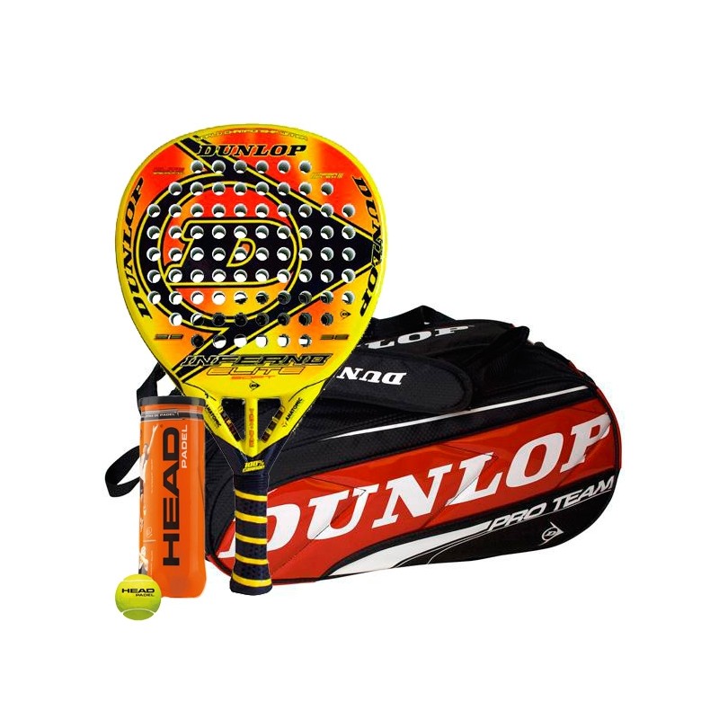 Pack Dunlop Inferno + Paletero Pro Team Pack Dunlop Inferno + Paletero Pro Team