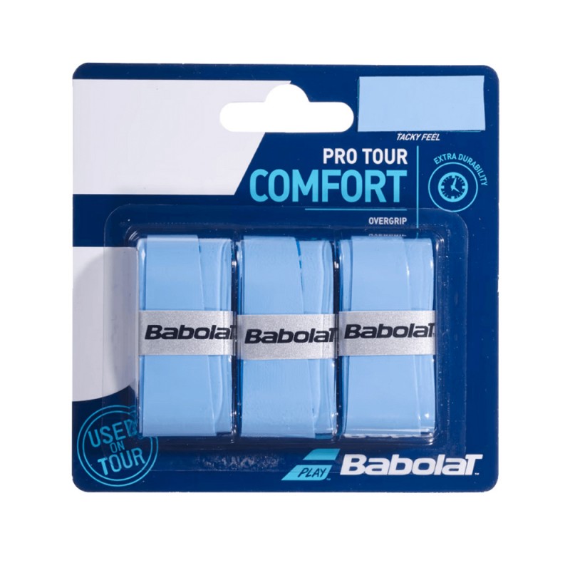 Overgrips Babolat Pro Tour x3 azules Overgrips Babolat Pro Tour x3 azules